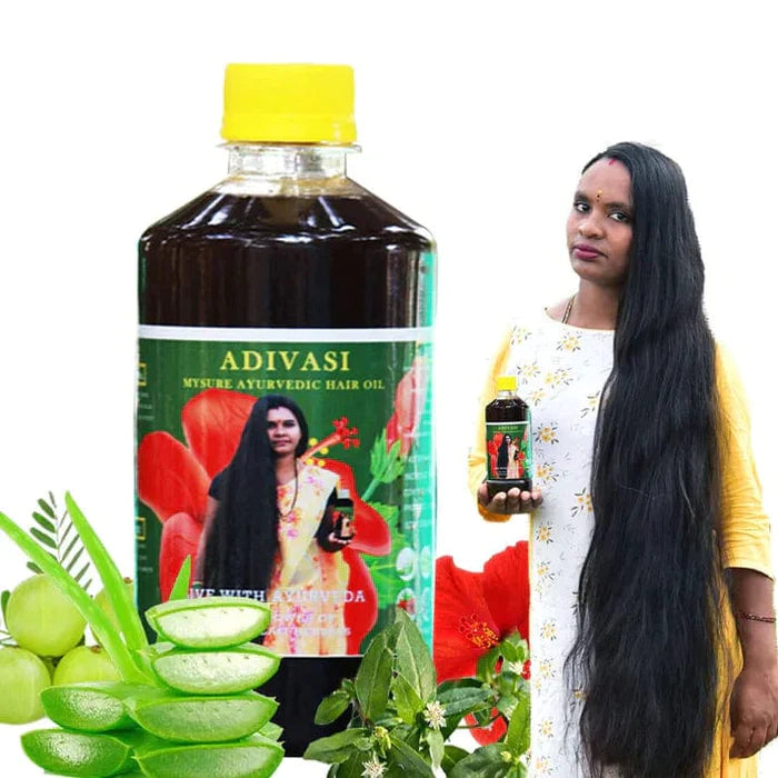 ADIVASI HERBAL HAIR OIL (BUY 1, GET 1 FREE)