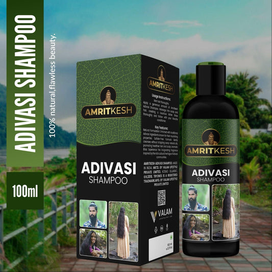 Amritkesh Adivasi Shampoo 100ml - Unleash the Power of Nature (Buy 1 Get 1 Free)